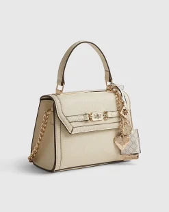 Cream Mini Cross Body Tote Bag