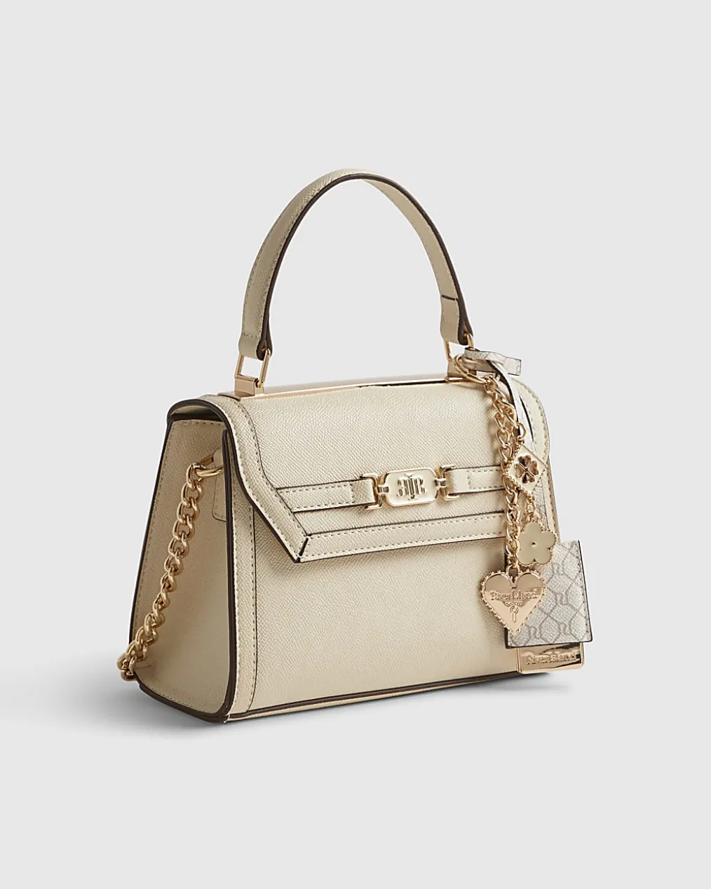 Cream Mini Cross Body Tote Bag
