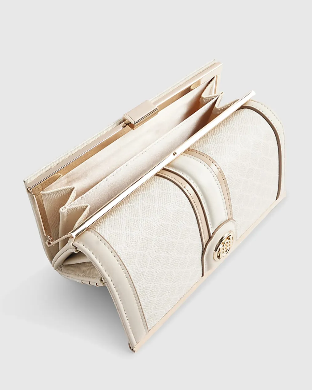 Cream Monogram Print Bundle Shopper Bag