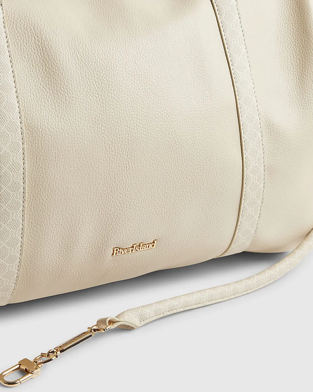 Cream Monogram Trim Soft Holdall