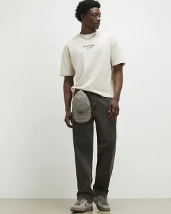Cream Oversized Cotton Blend Tapestry T-Shirt