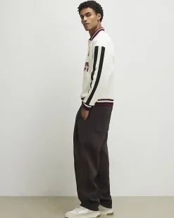 Cream Oversized Fit Legacy Blocked Rugby Top