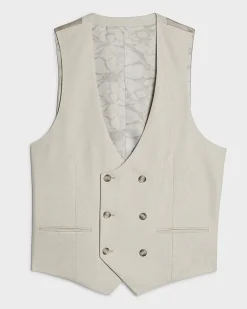 Cream Puppytooth Suit Waistcoat