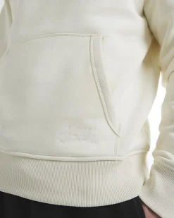 Cream Regular Fit Long Sleeve Hoodie