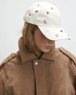 Cream Rodeo Embroidered baseball Cap