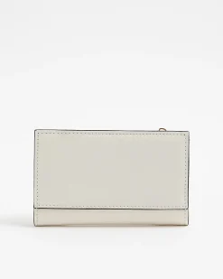 Cream RR Monogram Embossed Mini Purse