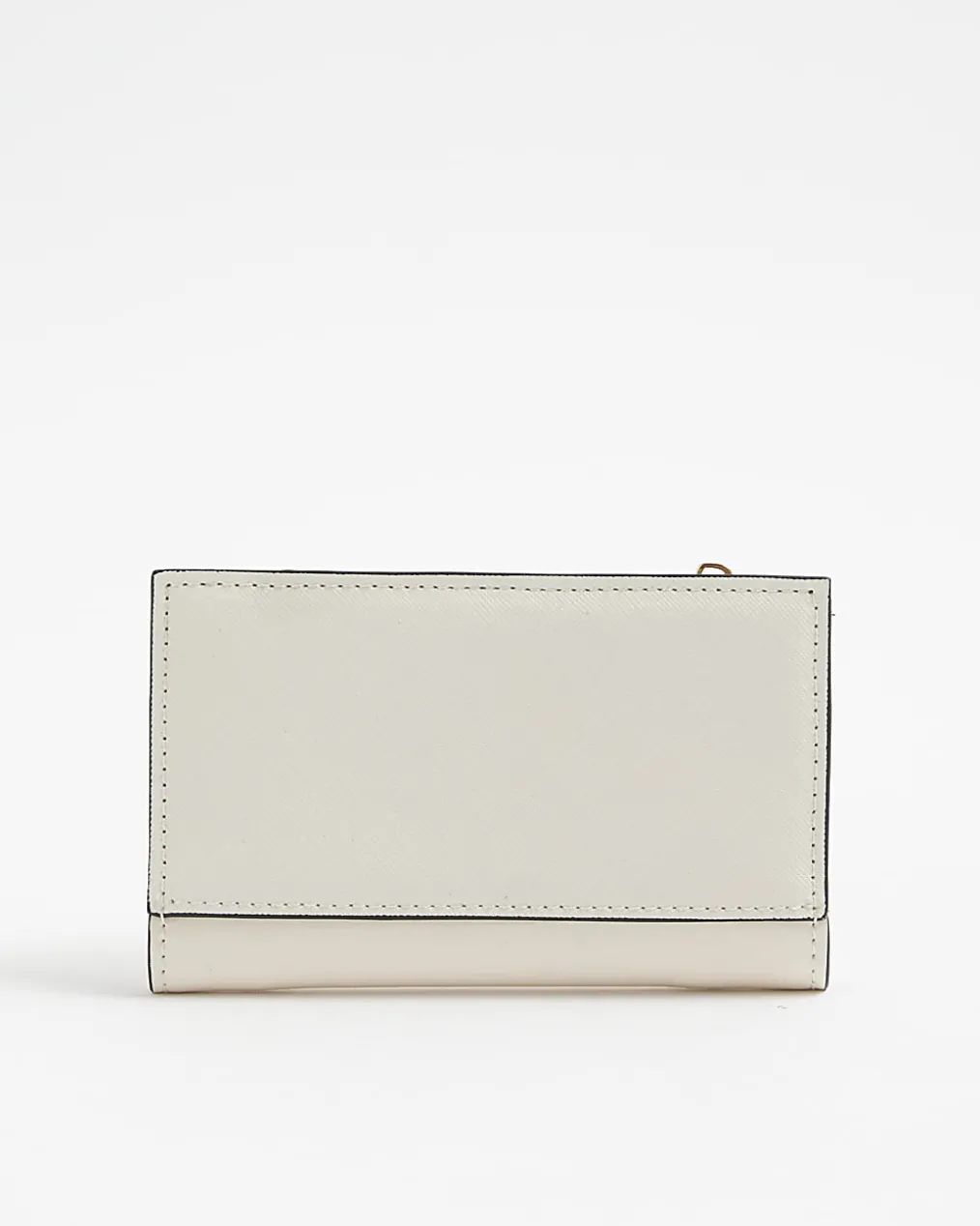 Cream RR Monogram Embossed Mini Purse