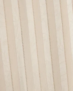 Cream Satin Stripe Trousers