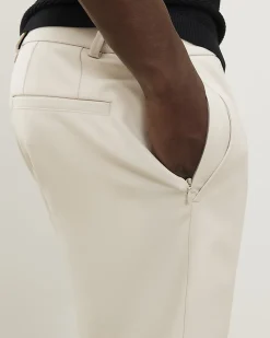 Cream Skinny Elasticated Stretch Shorts