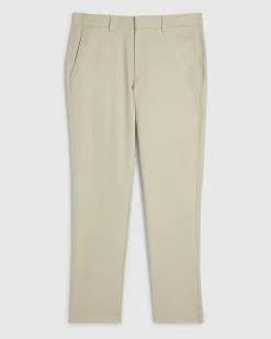 Cream Slim Fit Chino Trousers