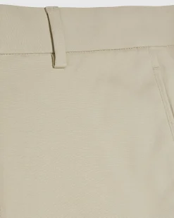 Cream Slim Fit Chino Trousers