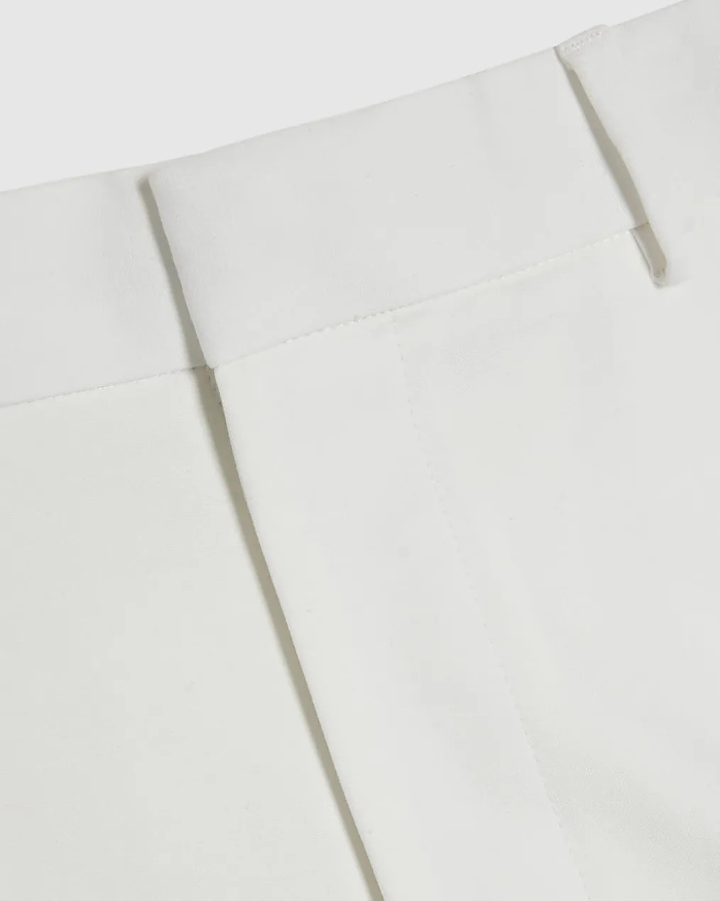 Cream Slim Short Length Stretch Chino Shorts