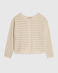 Cream Tape Yarn Knit Jumper