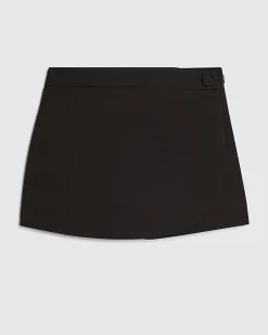 Dark Brown Wrap Skort