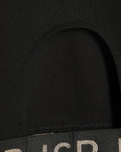 Girls Black Cut Out Top