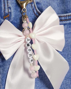 Girls Blue Keychain Flared Jeans