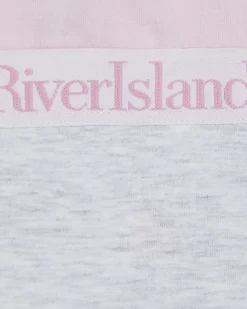 Girls Pink Pack Of 5 Briefs