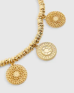 Gold Coin Stretch Anklet