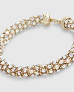 Gold Diamante Stretch Bracelet