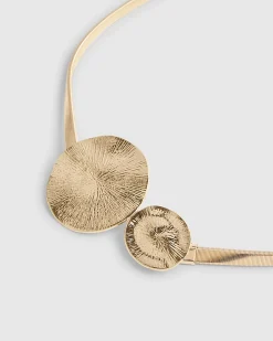 Gold Double Circle Chain Belt