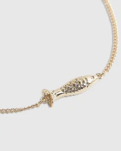 Gold Fish 3 Piece Anklet
