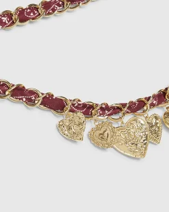 Gold Heart Chain Belt
