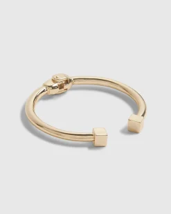 Gold Hinged Bangle