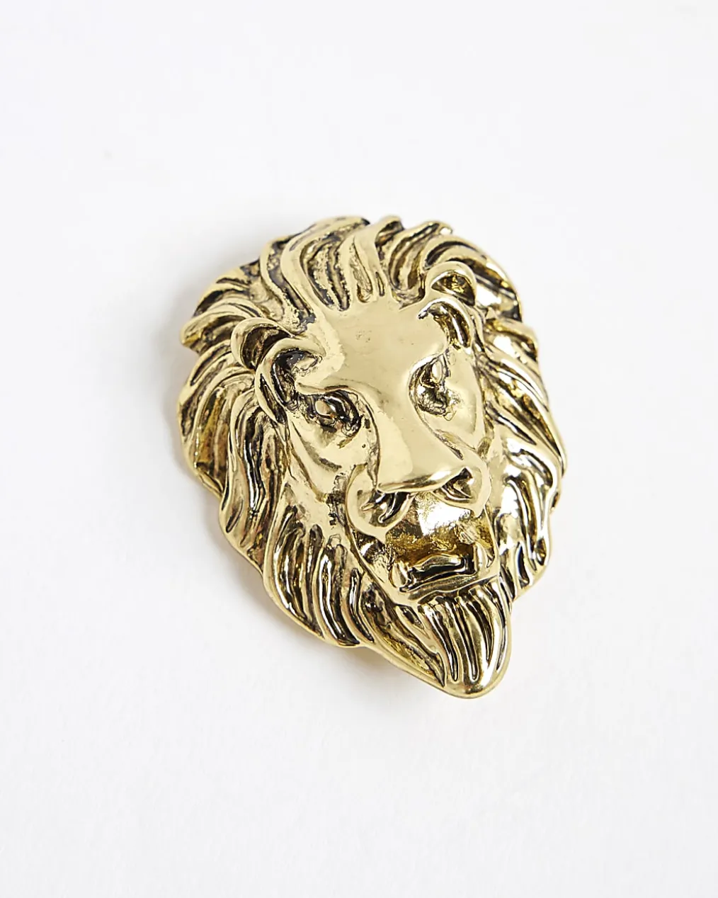 Gold Lion Brooch