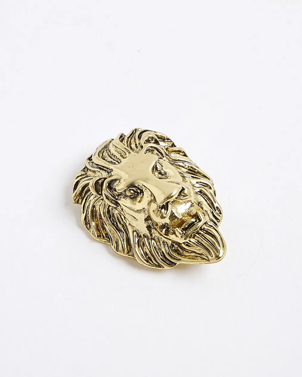 Gold Lion Brooch