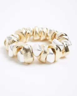 Gold Mixed Nuggets Bracelet