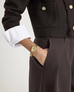 Gold Oval Watch