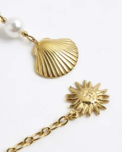 Gold Pack Of 2 Sun & Shell Bikini Charms