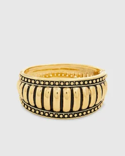 Gold Ridge Bangle