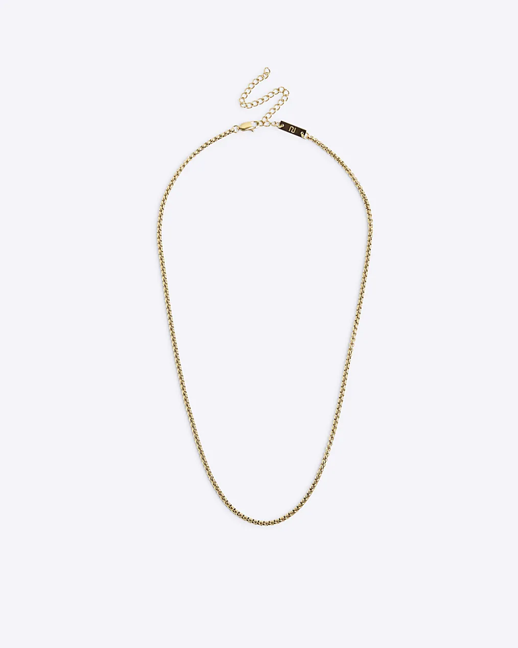 Gold stainless steel cable chain necklace