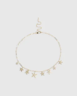 Gold Starfish Chain Belt