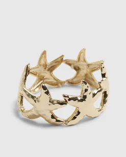 Gold Starfish Stretch Bracelet