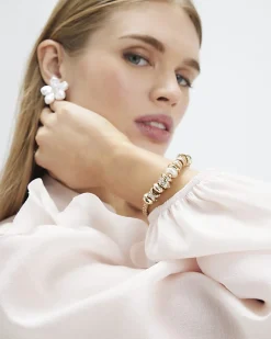 Gold Stretch Charm Bracelet