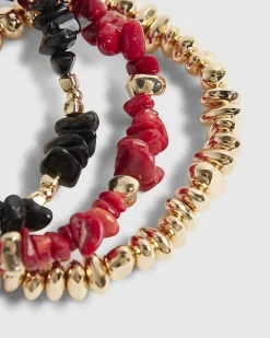 Gold Stretch Pack Of 3 Bracelets