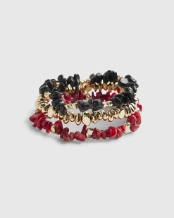 Gold Stretch Pack Of 3 Bracelets