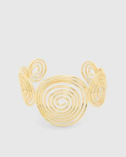 Gold Swirl Arm Cuff