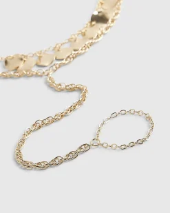 Gold Toe Ring Anklet Chain