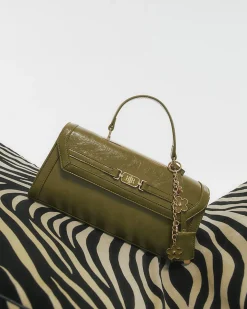 Green Charm Cross Body Tote Bag