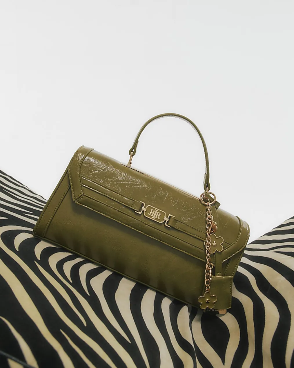 Green Charm Cross Body Tote Bag