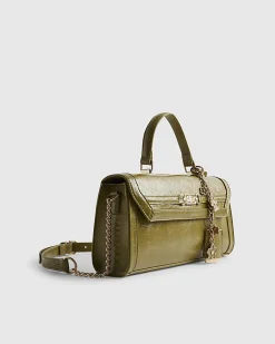 Green Charm Cross Body Tote Bag
