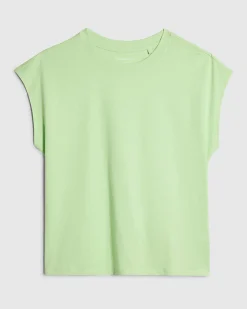 Green Cotton Short Sleeve T-shirt