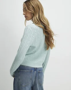 Green Embellished Collar Cardigan