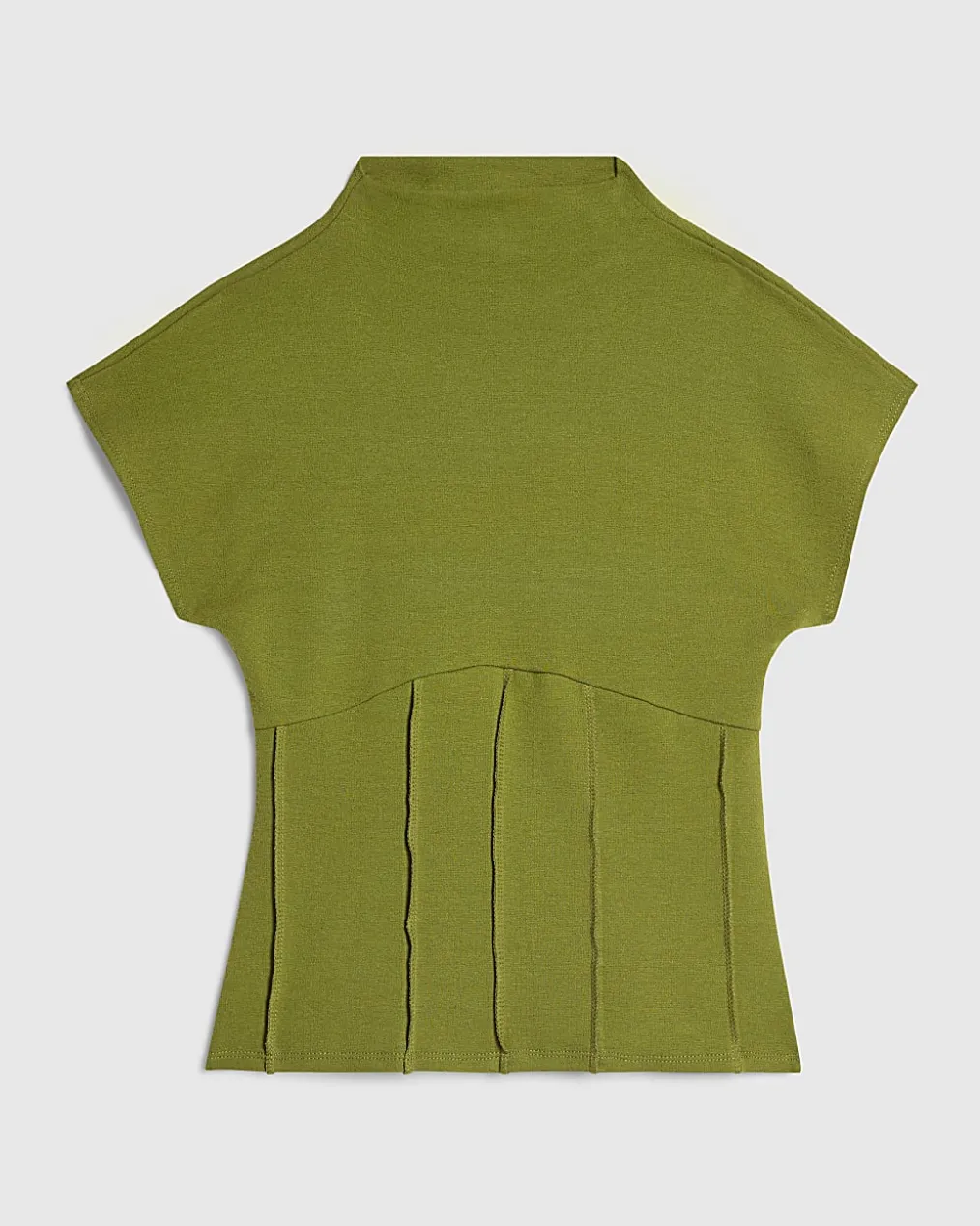 Green High Neck Corset Top
