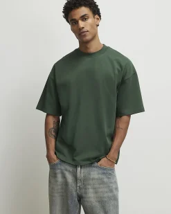 Green Oversized Cotton Heavyweight T-Shirt