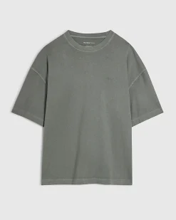 Green Oversized Cotton T-Shirt & Shorts Set