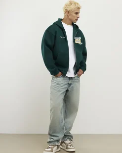 Green Oversized Fit Morelli Hoodie
